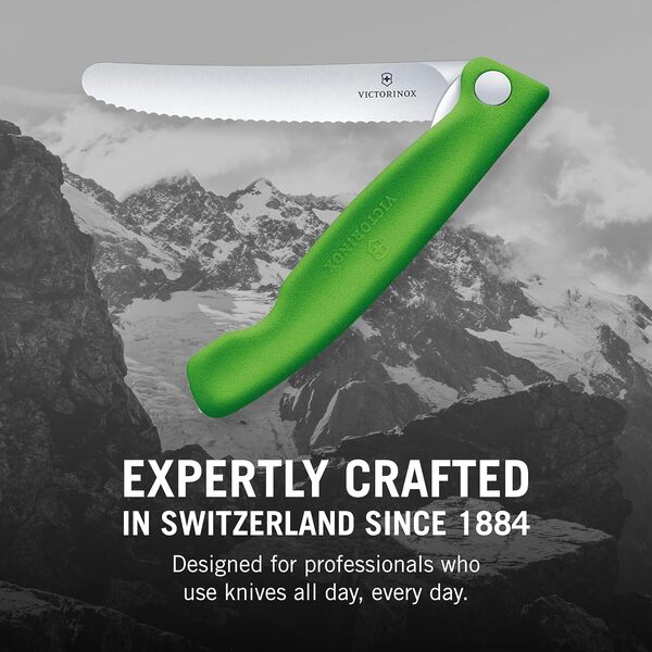 Victorinox Swiss Classic Foldable Paring Knife 110 mm Green