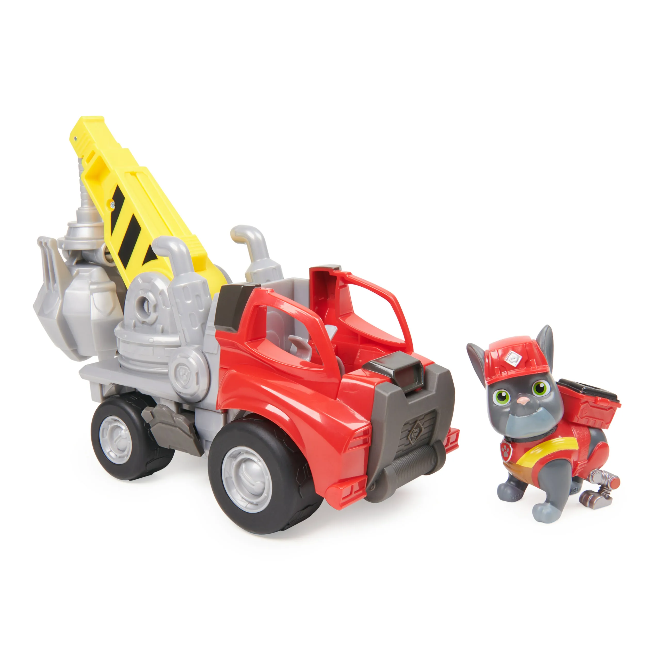 Spin Master Rubble &amp; Crew - Crane Construction Vehicle with Charger Figure, Toy Vehicle