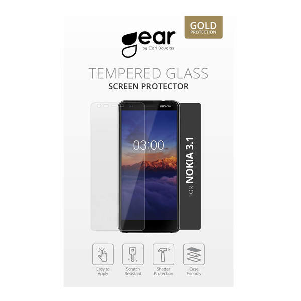 GEAR H&auml;rdat Glas Nokia 3.1