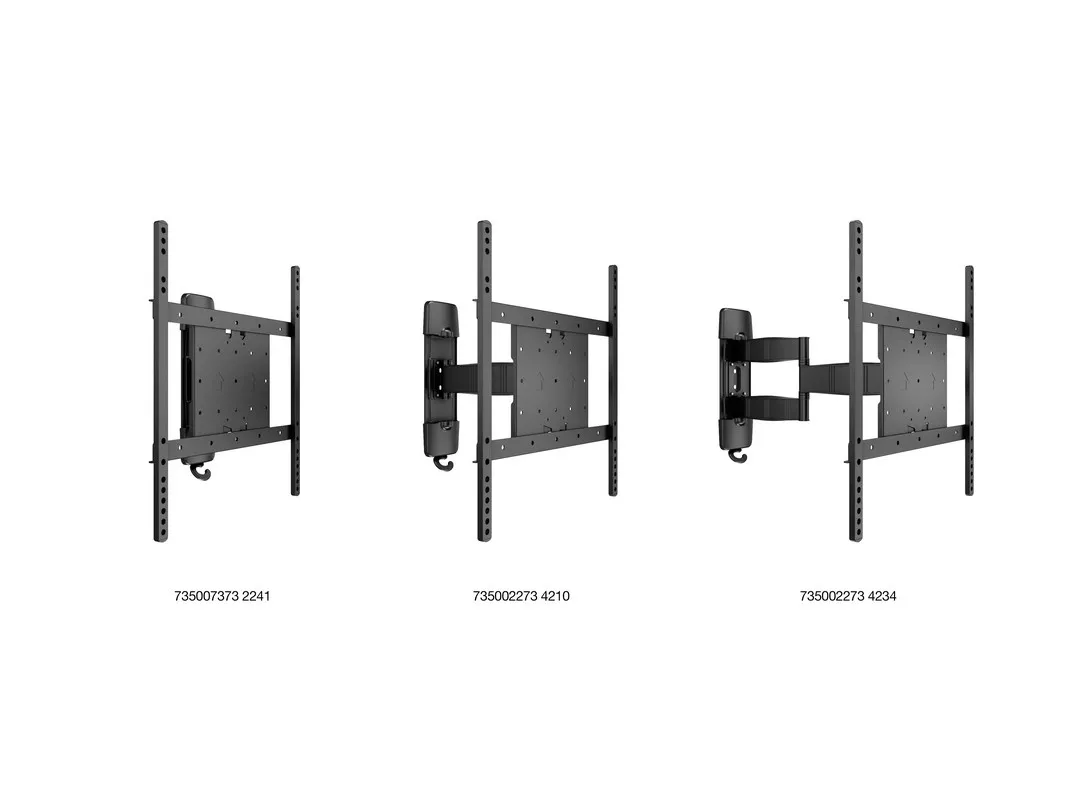 Multibrackets M VESA Flexarm Tilt & Turn I - Wall mount tuotteelle LCD-n&auml;ytt&ouml; (K&auml;&auml;nn&auml; & kallista) - musta -n&auml;yt&ouml;n koko: 26"-42"