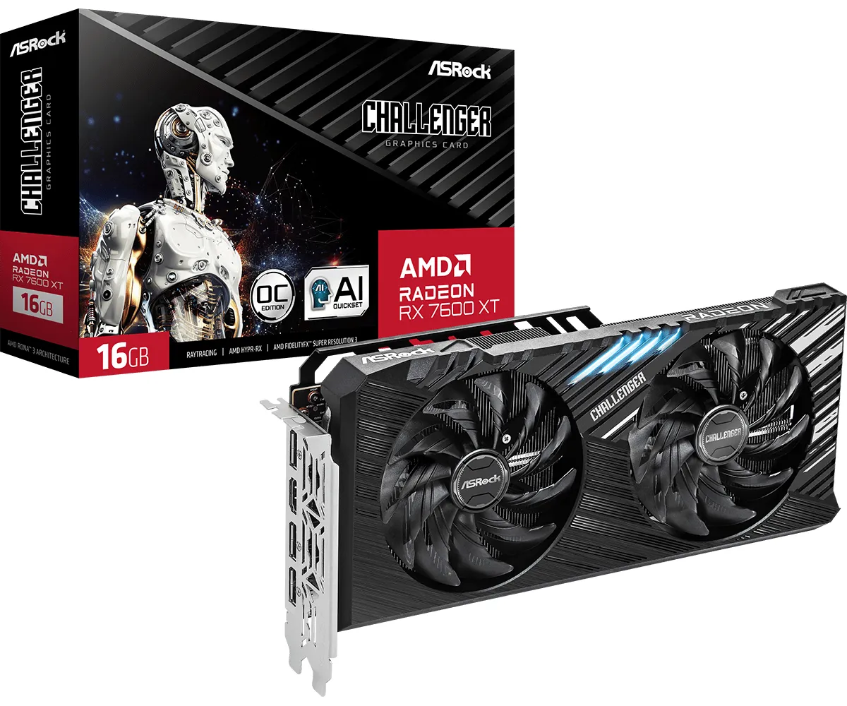 ASRock Radeon RX 7600 XT Challenger 16GB - Graphics card