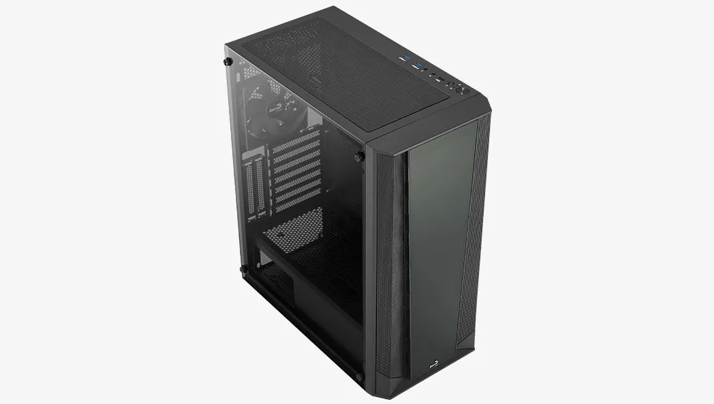 AeroCool Prism - midi chassi, Svart