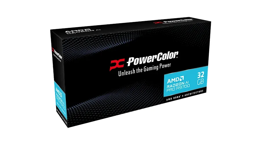 PowerColor Radeon AI PRO R9700 32 Gt -n&auml;yt&ouml;nohjain