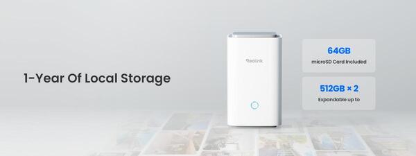 Reolink Home Hub + 2x Argus 3E+ 64GB MicroSDHC 2K Battery Camera
