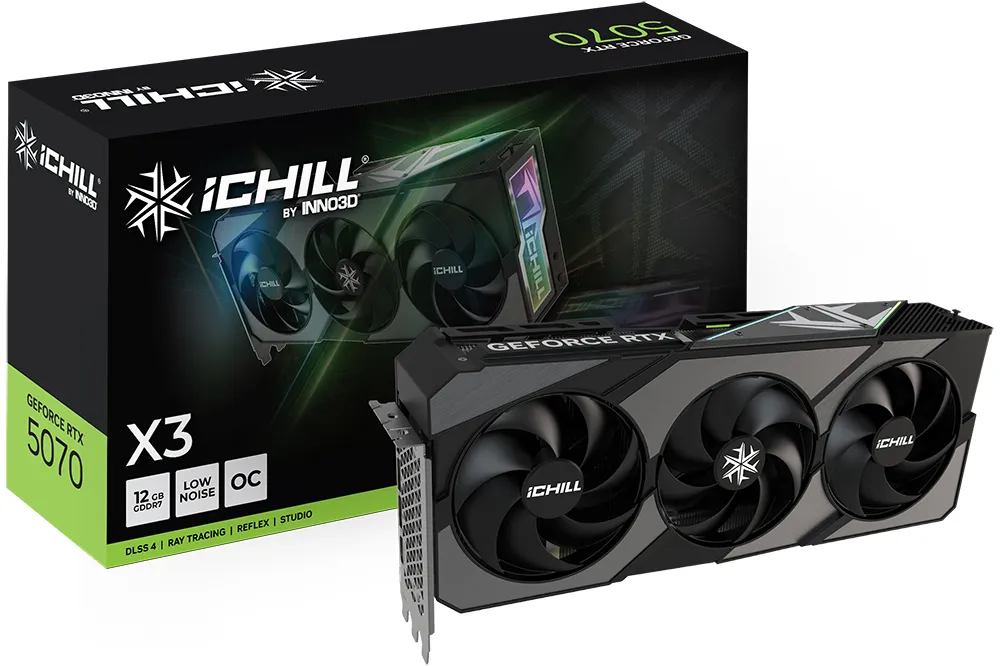 Inno3D GeForce RTX 5070 iCHILL X3 OC 12GB Graphics Card