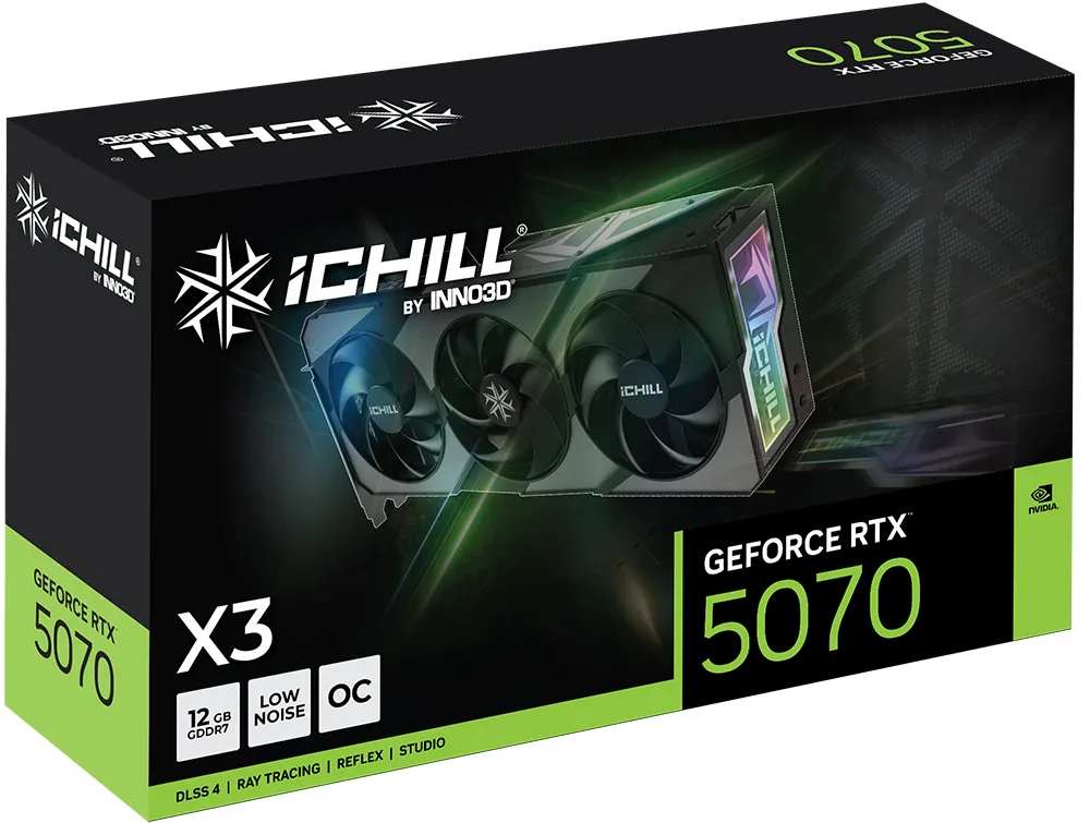Inno3D GeForce RTX 5070 iCHILL X3 OC 12GB Graphics Card