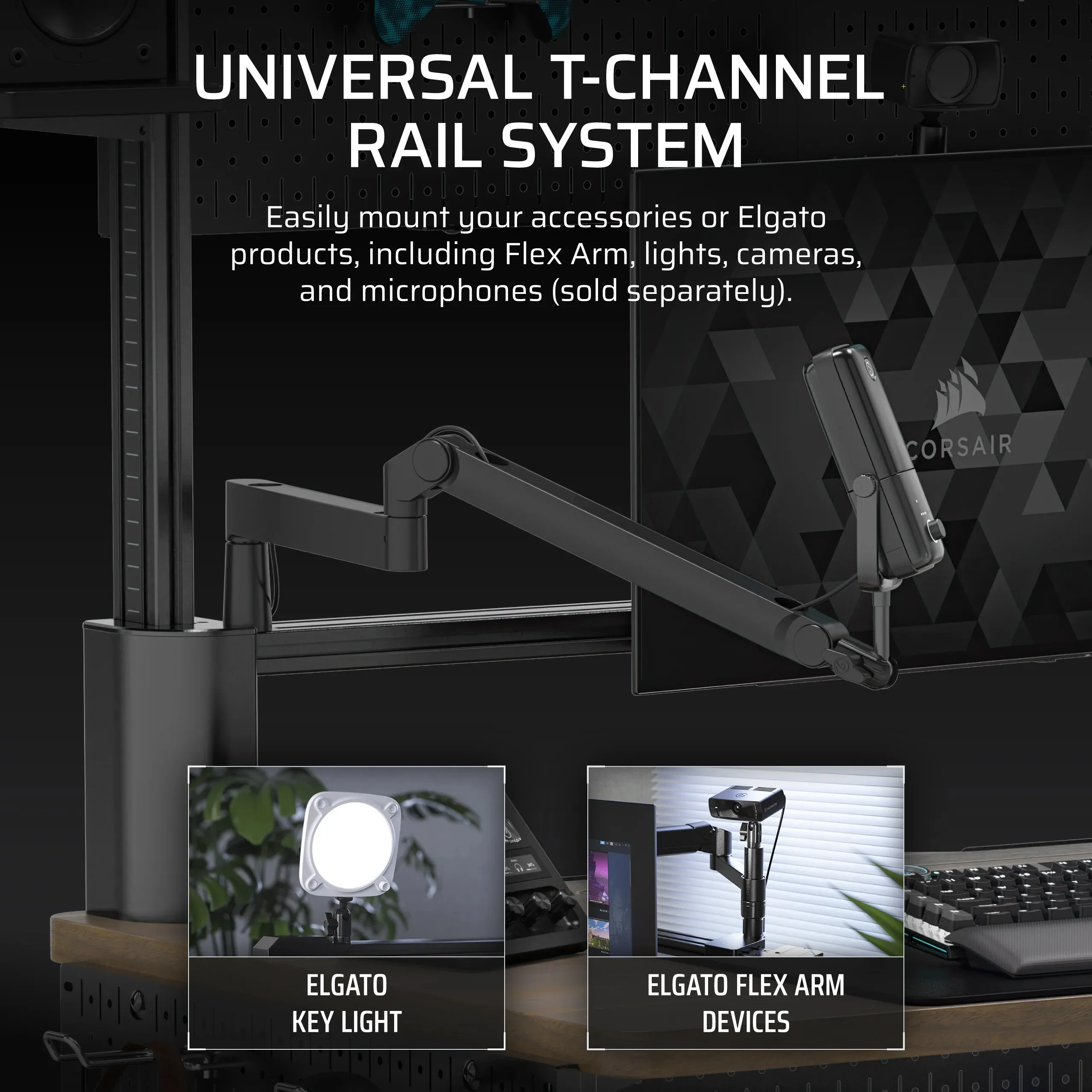 Corsair Platform:4 - Black, Adj. Height