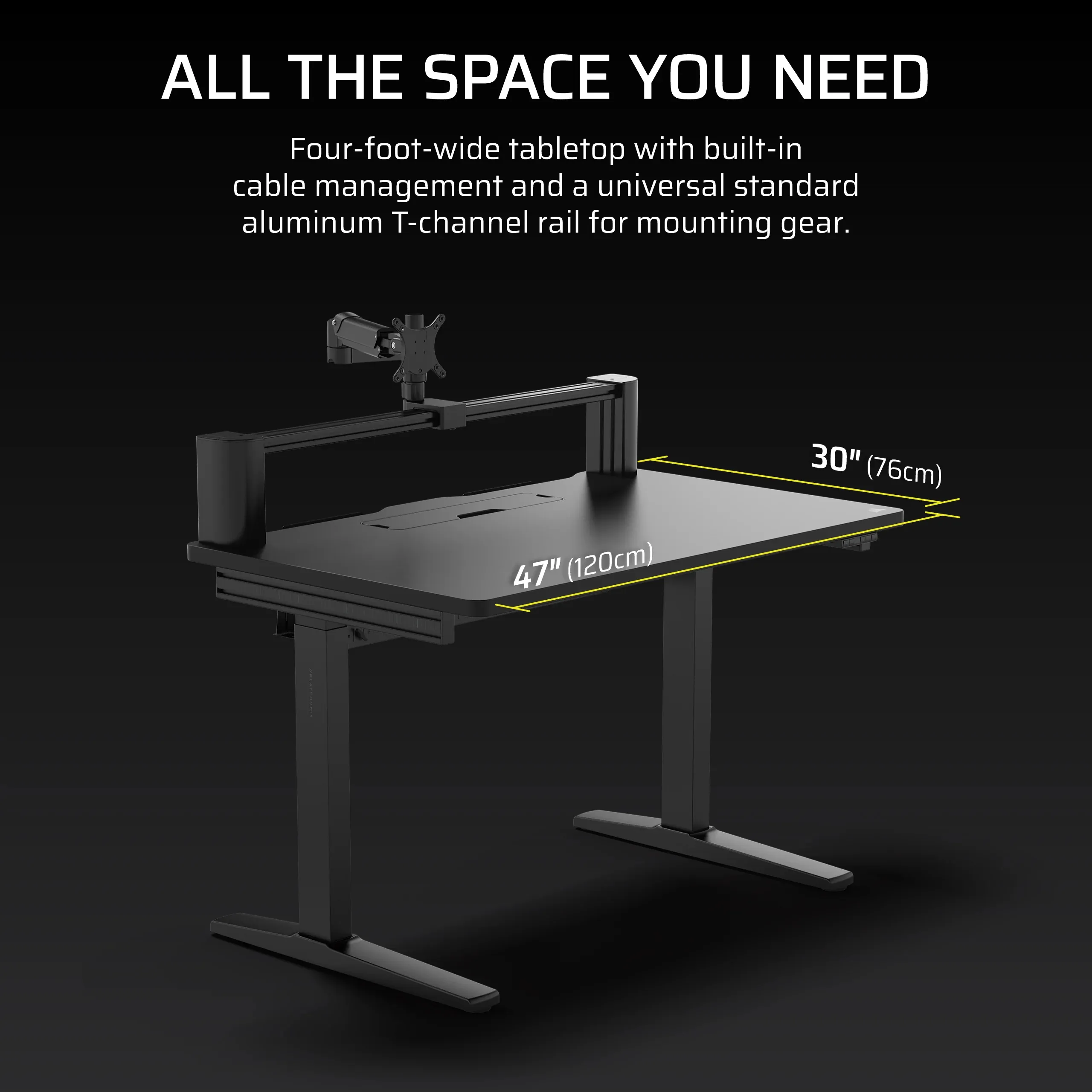 Corsair Platform:4 - Black, Adj. Height