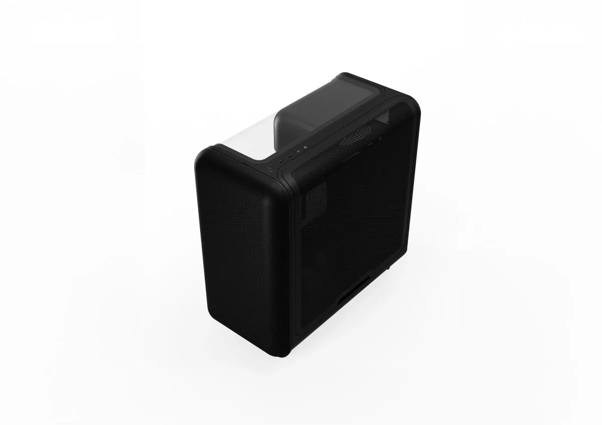 HYTE X50 midi-tower chassi med f&ouml;nster, Pitch Black