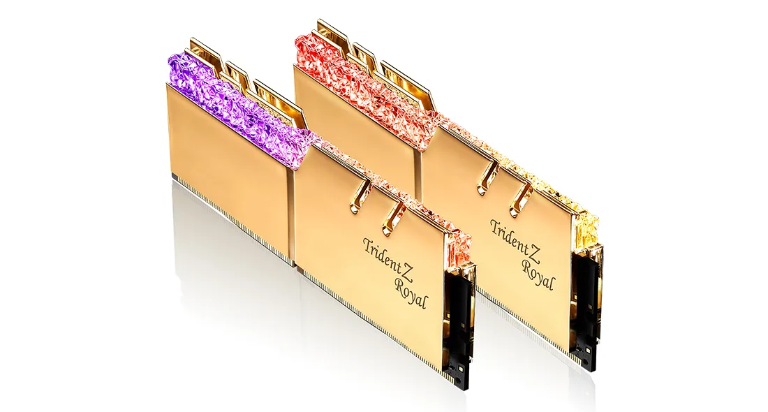 G.Skill Trident Z Royal 32 Gt (2 x 16 Gt) DDR4 3600 MHz, CL14 -muisti, Kulta