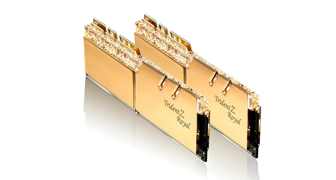 G.Skill Trident Z Royal 32 Gt (2 x 16 Gt) DDR4 3600 MHz, CL14 -muisti, Kulta