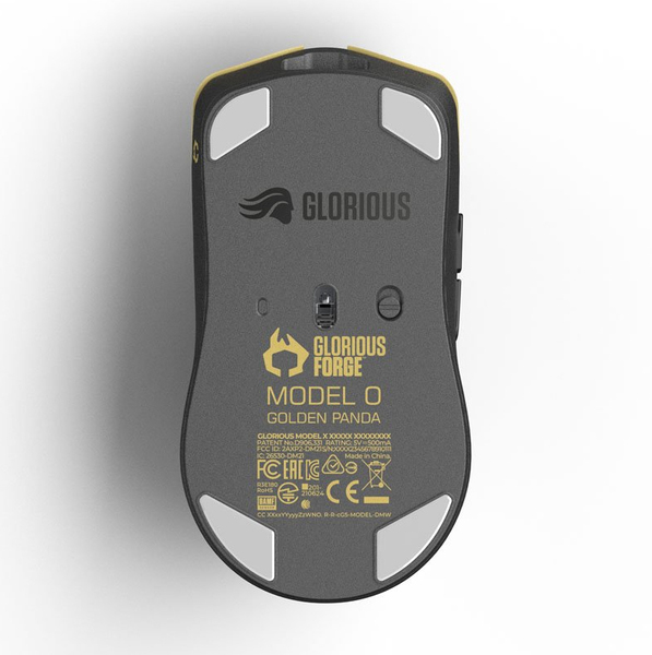 Glorious Model O PRO - wireless gaming mouse, golden panda forge, limited edition