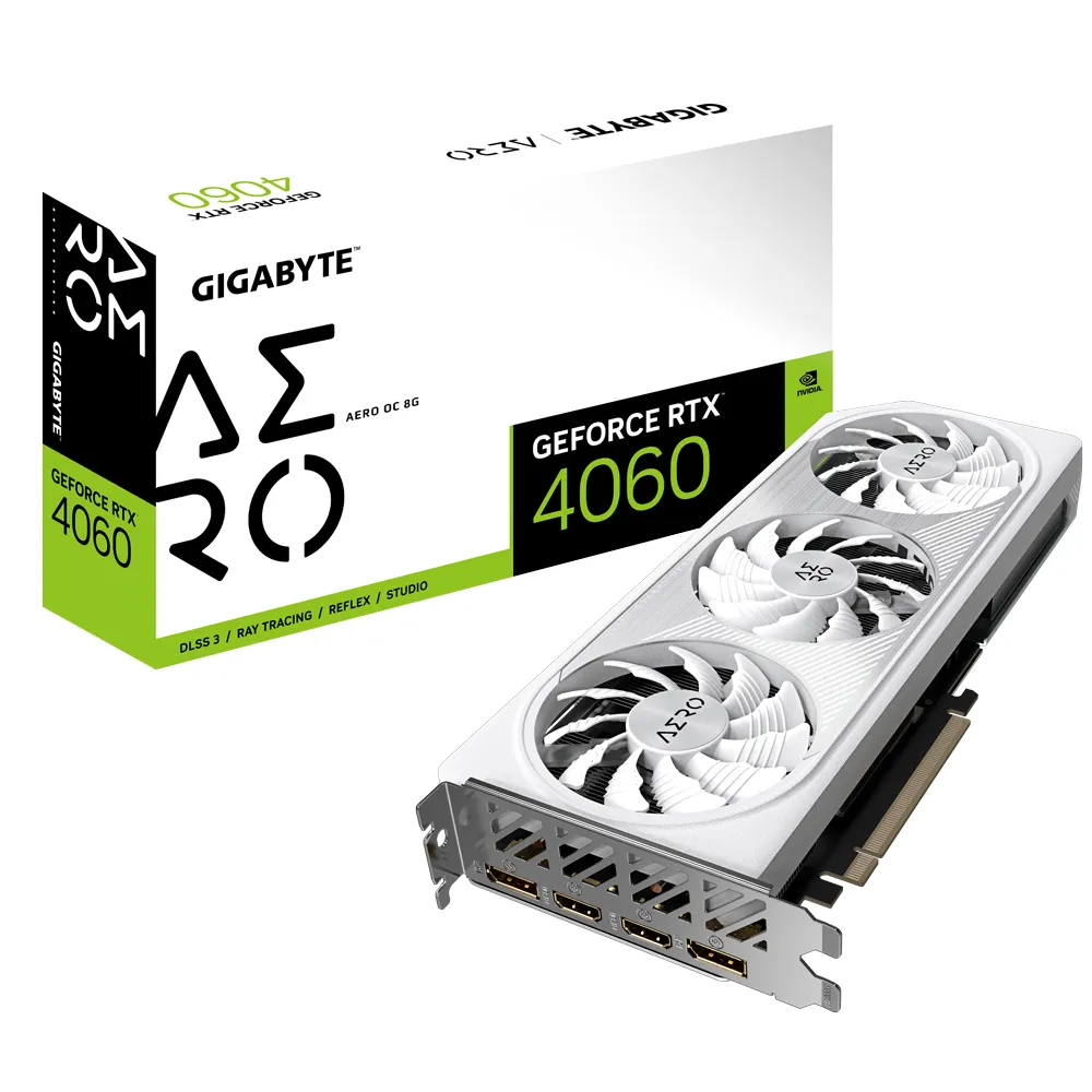 Gigabyte GeForce RTX 4060 Aero OC 8GB - Graphics card