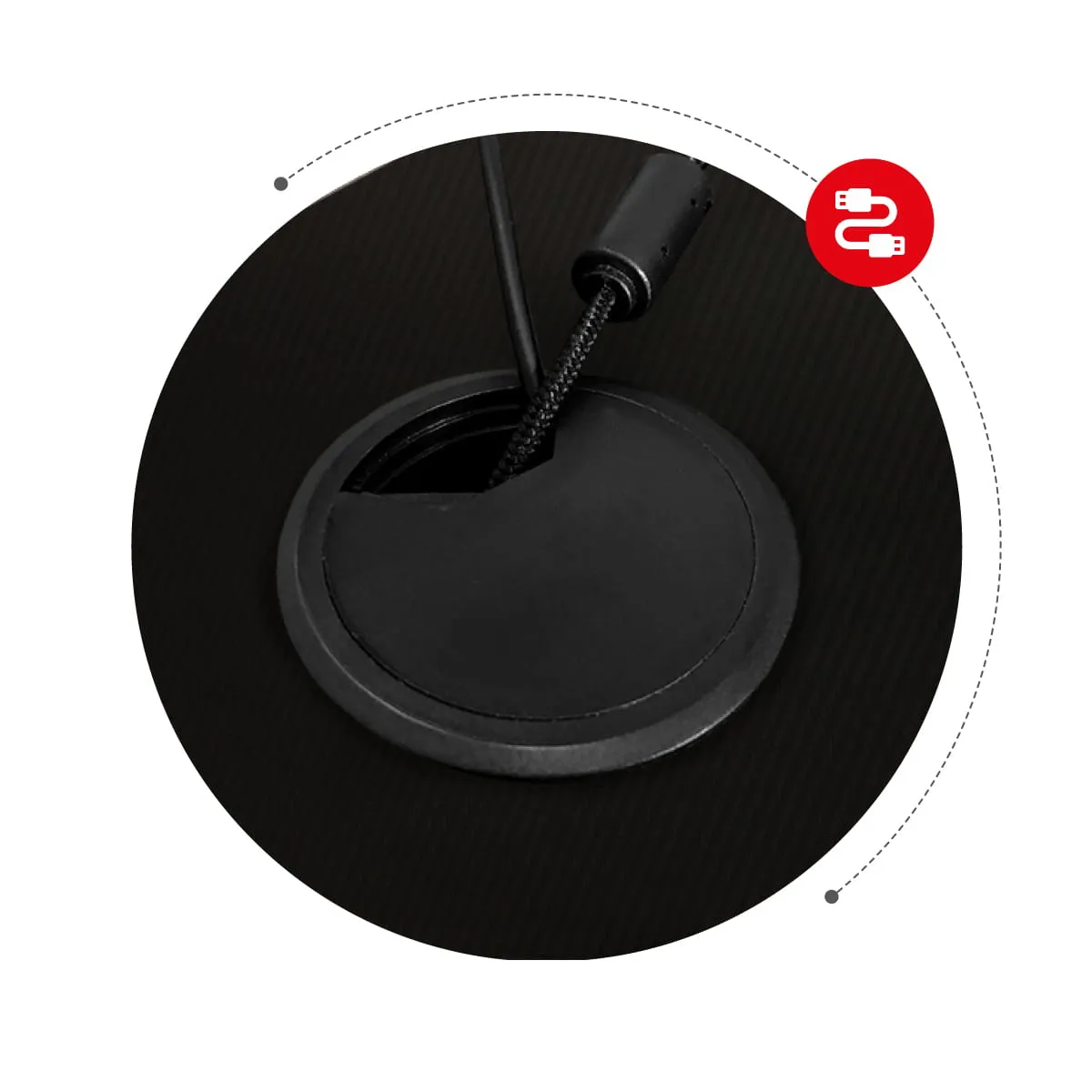HUZARO Hero 2.5 Spelbord, 1200 x 600 millimeter, Svart