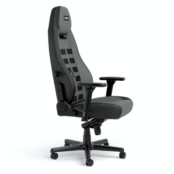 Noblechairs LEGEND Shure Edition -pelituoli, musta/harmaa/vihre&auml;