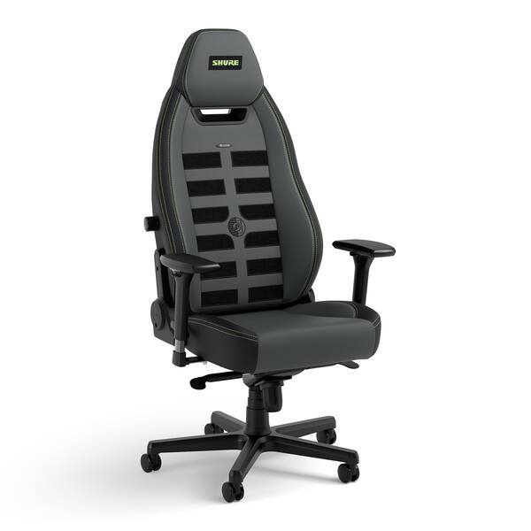 Noblechairs LEGEND Shure Edition -pelituoli, musta/harmaa/vihre&auml;