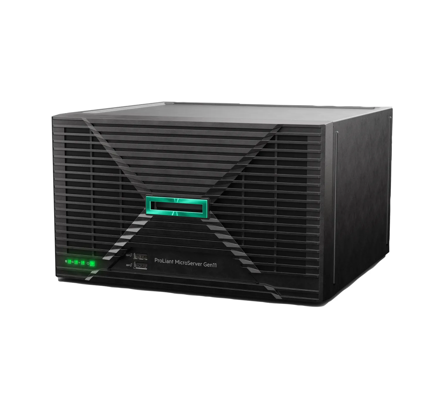 HPE ProLiant MicroServer Gen11 Intel Pentium Gold G7400 2-core VROC 4LFF-NHP 180W External PS Compute Module Server
