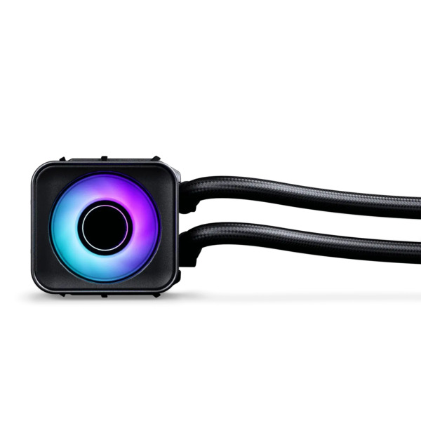 Phanteks Glacier One 360D30 DRGB AIO Liquid CPU Cooler,X2 Cap, Black
