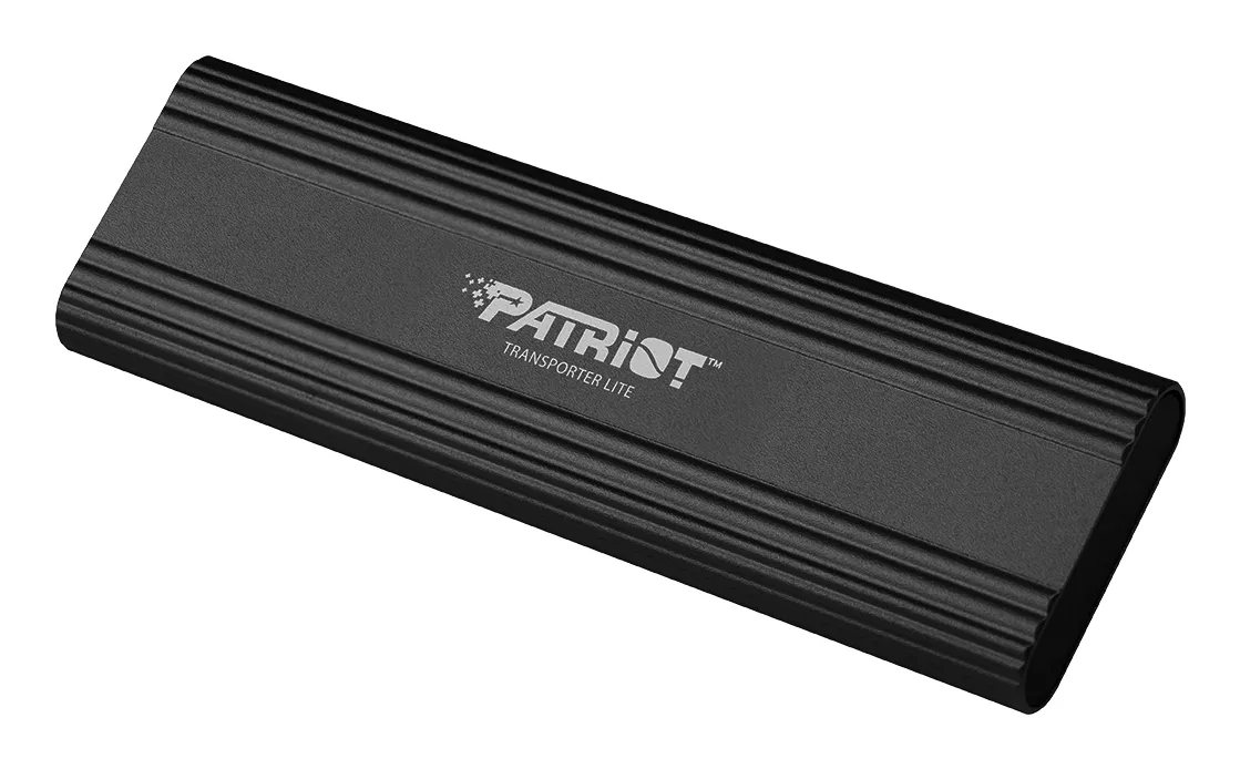 Patriot Transporter Lite 2TB External SSD with USB 3.2 Gen 2 (USB-C), Portable, for PS5, Black