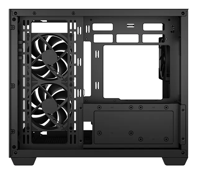 DeepCool CG330 3F micro-ATX chassi med f&ouml;nster och RGB-belysning, svart