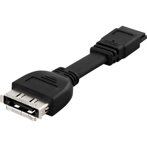Adapterikaapeli, eSATA naaras > SATA uros, 8cm