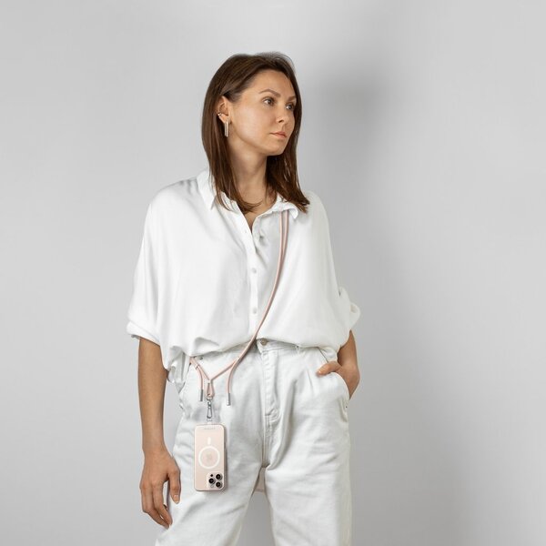 Satechi OntheGo Crossbody - nyckelband kabel, Desert Rose