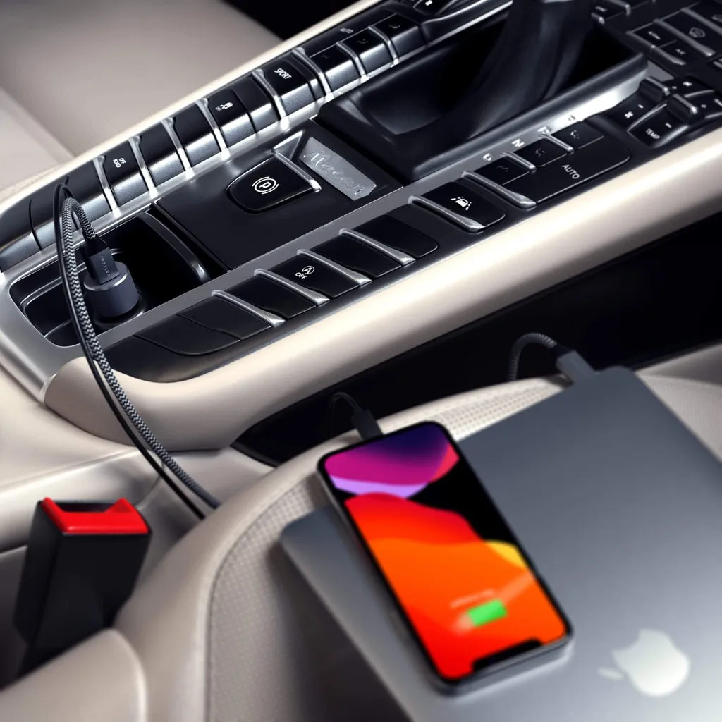 Satechi autolaturi PD 1xUSB-C ja 1xUSB-A yhteens&auml; 72 wattia, musta
