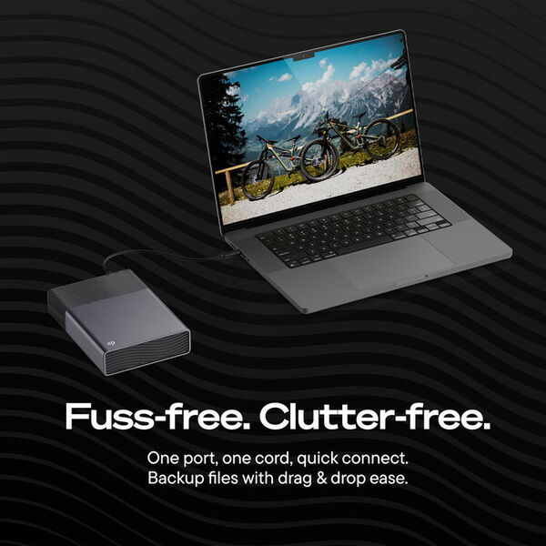 Seagate One Touch Desktop 8TB External SSD with USB 3.2 Gen 1 (USB-C), Hardware Encryption, Password Protection, Space Gray