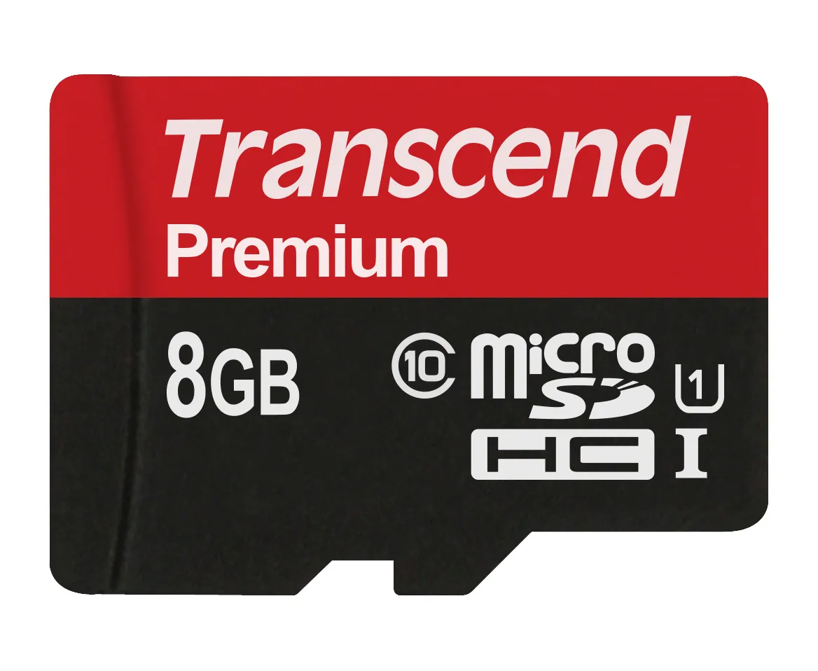 TRANSCEND Micro SDHC Muistikortti 8GB Class 10 USH-1. Huippunopea microSDHC-kort