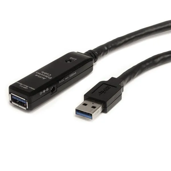 Startech USB-A - extension cable, 10 m, Black