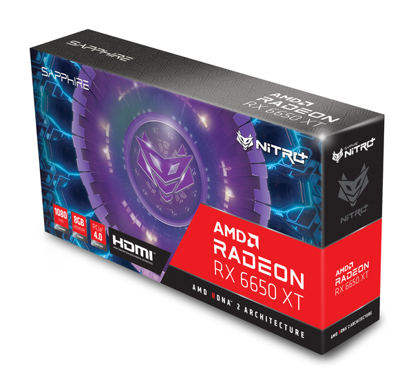Sapphire Radeon RX 6650 XT Nitro+ Gaming OC 8GB - n&auml;yt&ouml;nohjain