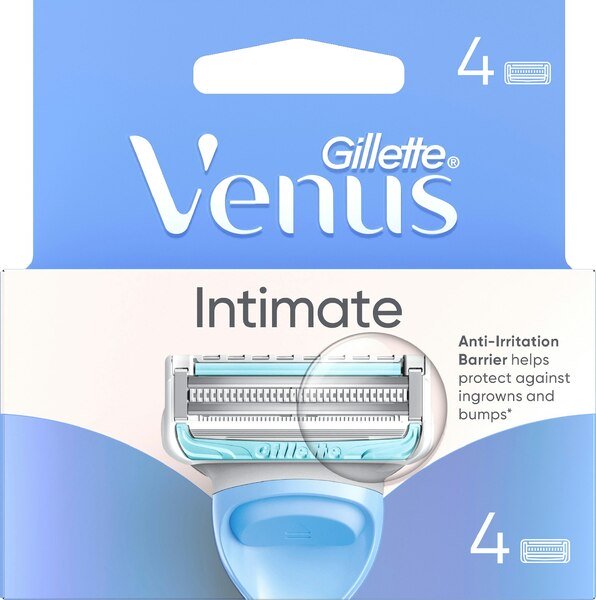 Gillette Venus Intimate - reservblad, 4-pack