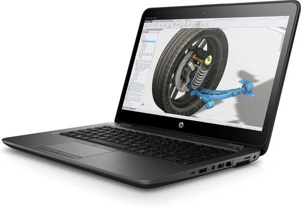 HP 14" ZBook 14u G4, 256GB, AMD FirePro W4190M 2GB, Win 10 Pro - Notebook, Black