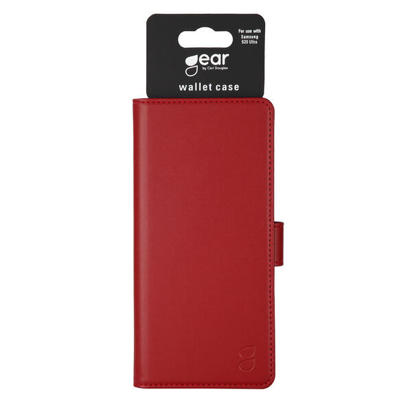 GEAR Wallet, Galaxy S20 Ultra - pl&aring;nboksfodral, R&ouml;d