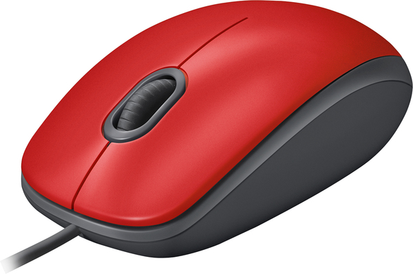 Logitech M110 Silent - mus, grafit, R&ouml;d