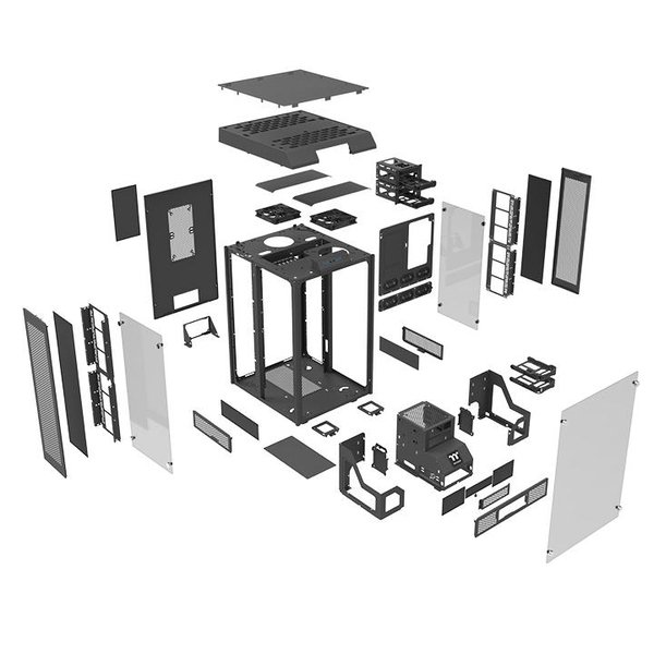 Thermaltake The Tower 900 Big Tower black 2 preinstalled fans