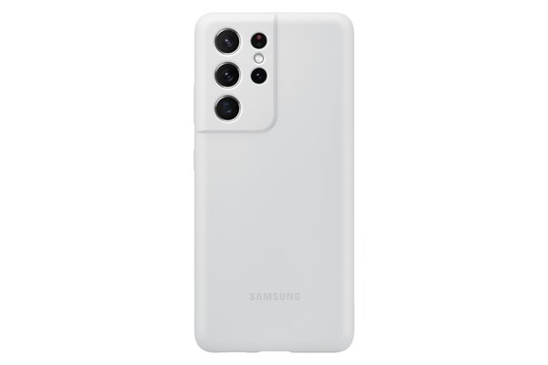 Samsung Silicone Cover, Galaxy S21 Ultra - Case, Grey