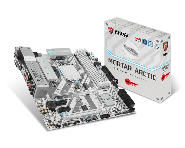 MSI H270M Mortar Arctic mATX-emolevy