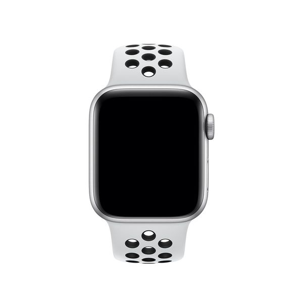 40mm Pure Platinum/Black Nike Sport Band - S/M &amp; M/L
