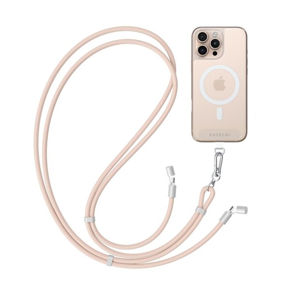 Satechi OntheGo Crossbody - nyckelband kabel, Desert Rose