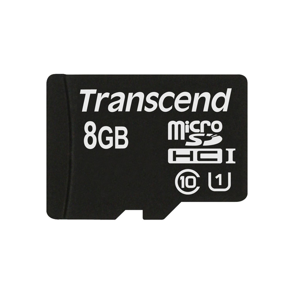 TRANSCEND Micro SDHC Muistikortti 8GB Class 10 USH-1. Huippunopea microSDHC-kort