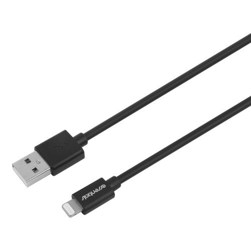 Wall Charger 12W, USB-A Light. MFi, Cable 1m,Black