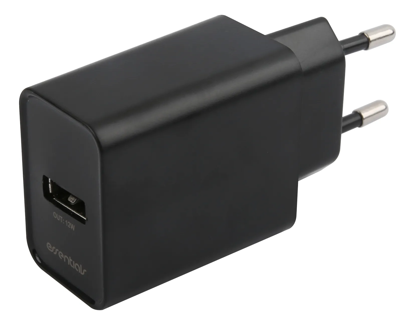 Wall Charger 12W, USB-A Light. MFi, Cable 1m,Black