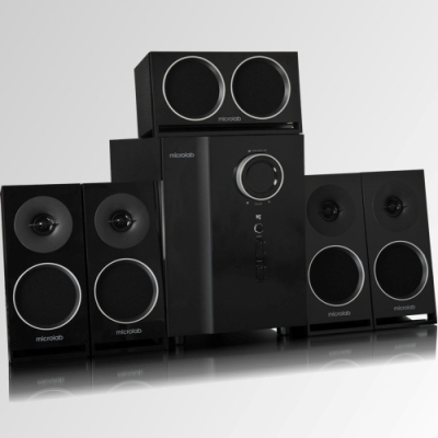 Microlab M 1910 5.1 soundsystem, MDF, kaukos&auml;&auml;d., 45W RMS