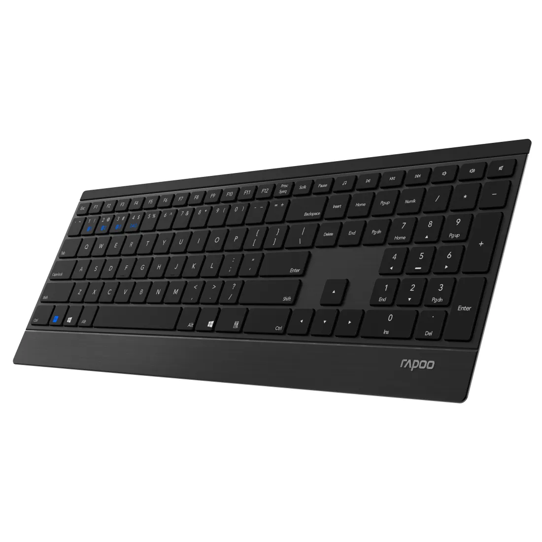 RAPOO Wireless Desktop 9500M -tr&aring;dl&ouml;st tangentbord + mus, svart