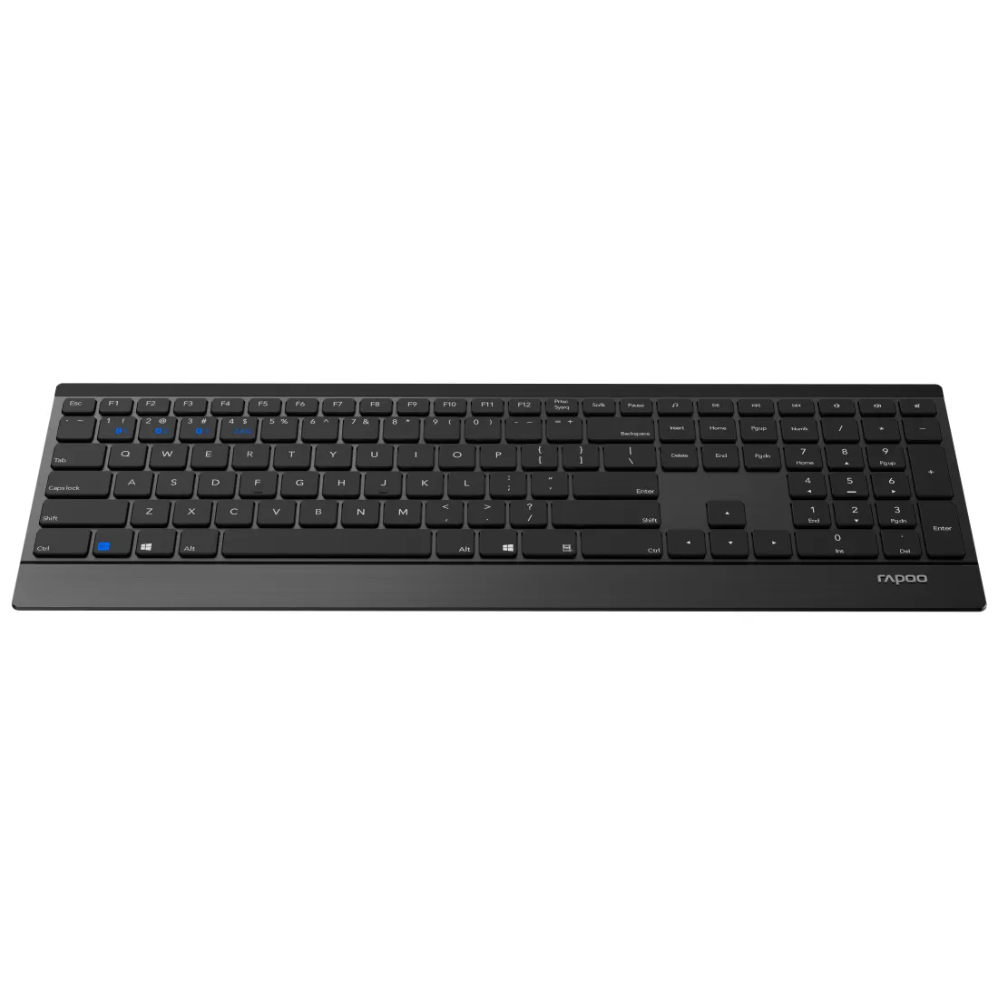 RAPOO Wireless Desktop 9500M -tr&aring;dl&ouml;st tangentbord + mus, svart