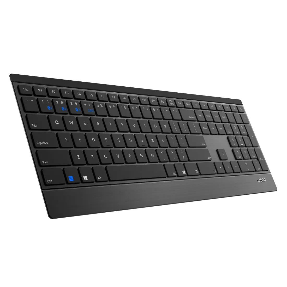 RAPOO Wireless Desktop 9500M -tr&aring;dl&ouml;st tangentbord + mus, svart