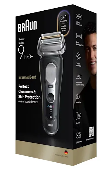 Braun Series 9 PRO+ 9600s -parranajokone, musta