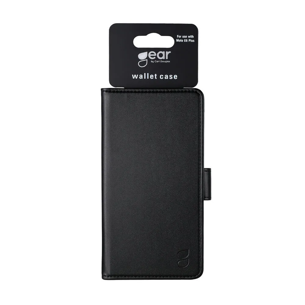 GEAR Wallet, Moto E6 Plus - Wallet Case, Black