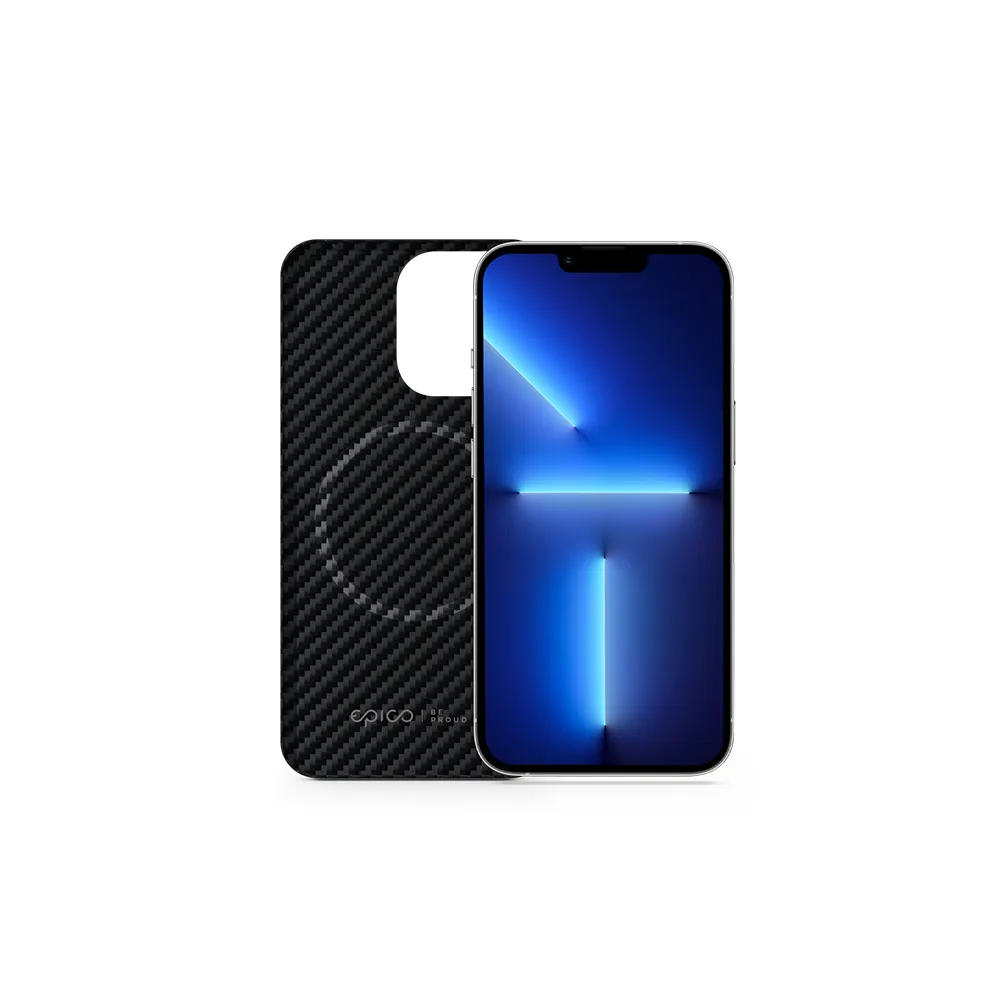 Epico Mag+ Hybrid Carbon, iPhone 13 Pro - Case, Black